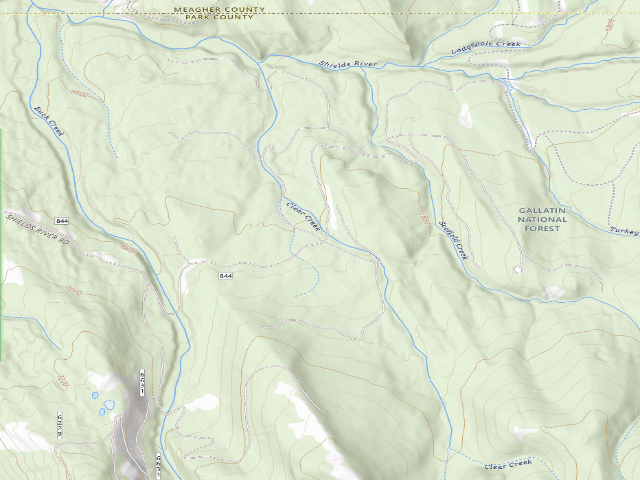 USGS topographic map of Shieldsloop25