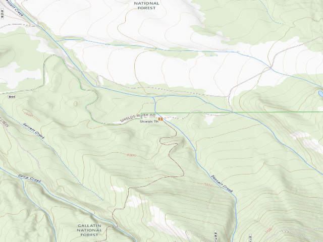 USGS topographic map of Shieldsloop29