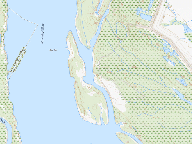 USGS topographic map of Shipland WMA camp site 2