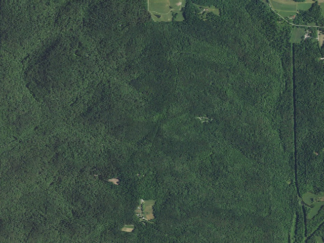 Aerial image of Shirley Creek Campground