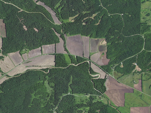 Aerial image of Shoemaker Conservation Area