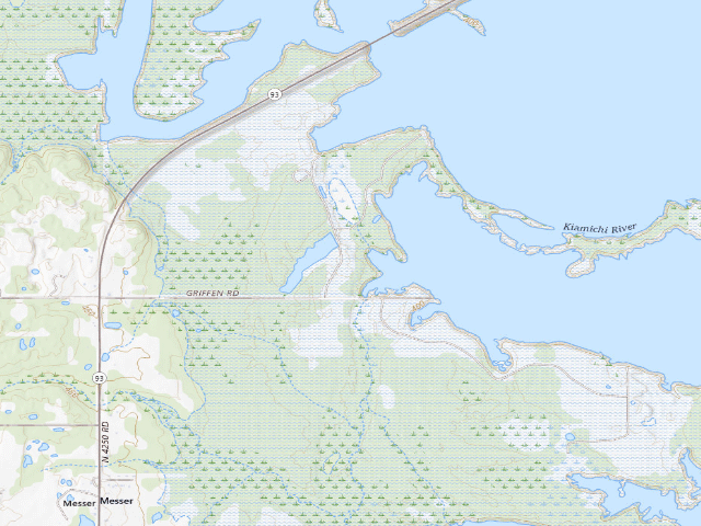 USGS topographic map of Shop Road (Hugo WMA)