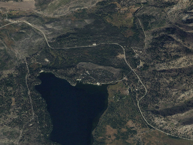 Aerial image of Shoreline Campground