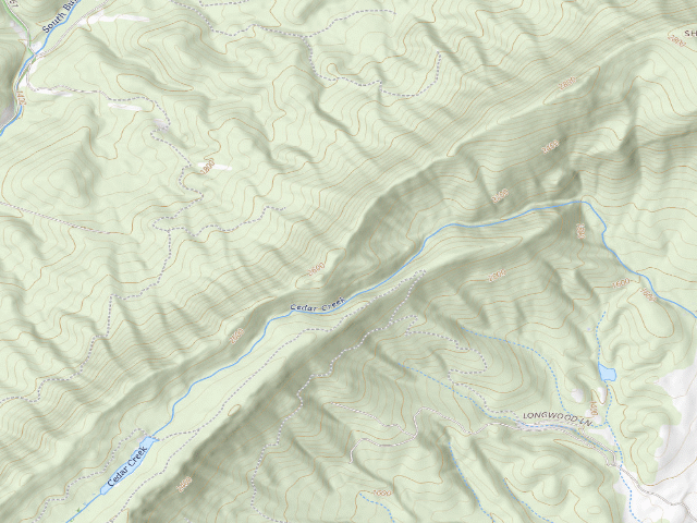 USGS topographic map of Short Hills WMA