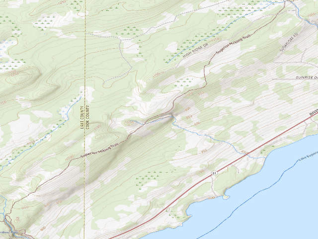 USGS topographic map of Sht- Crystal Creek