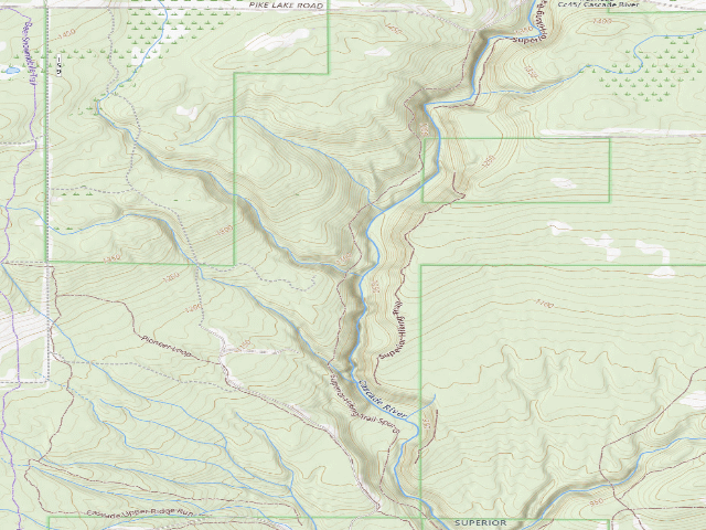 USGS topographic map of Sht- Cut Log