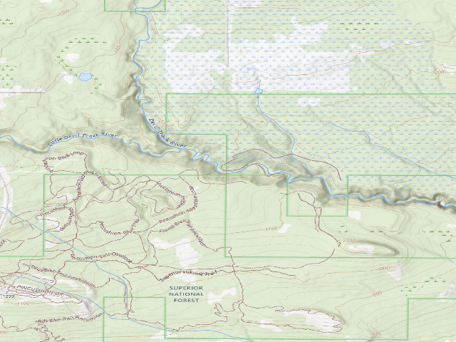USGS topographic map of Sht- East Devil Track