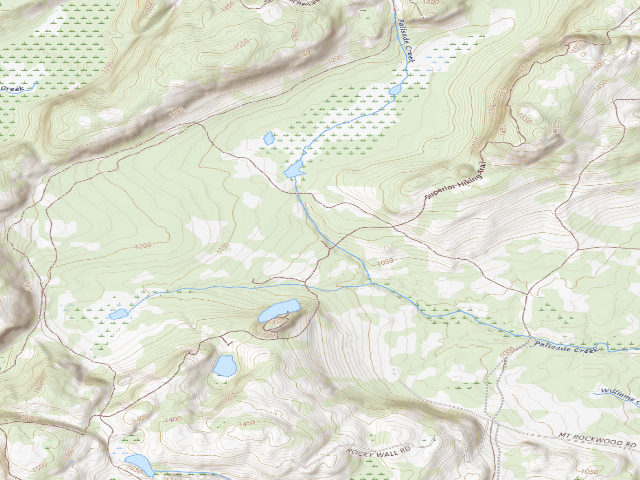USGS topographic map of Sht-East Palisade Creek