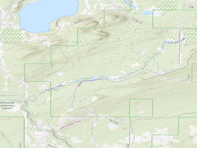 USGS topographic map of Sht- Jonvick Creek