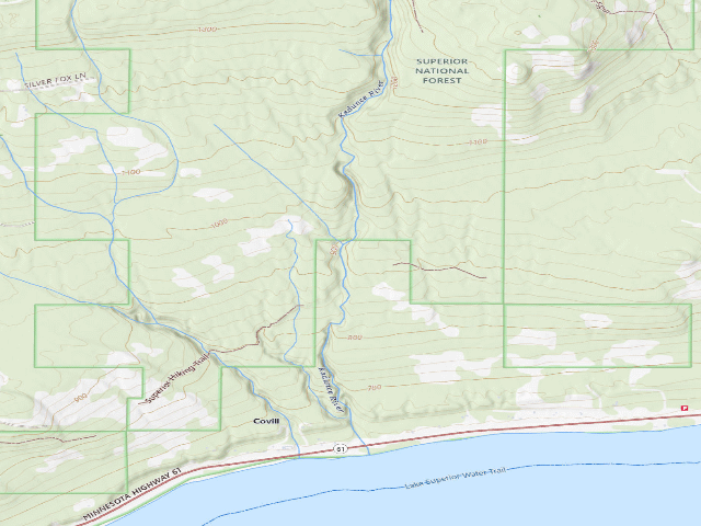 USGS topographic map of Sht- Kadunce River