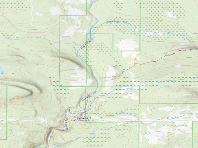 USGS topographic map of Sht- North Cascade River