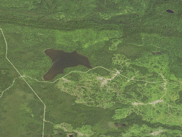 Aerial image of Sht- Otter Lake Campsite