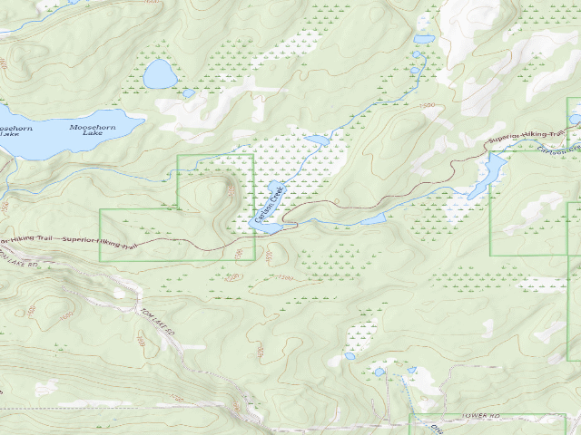 USGS topographic map of Sht- South Carlson Pond