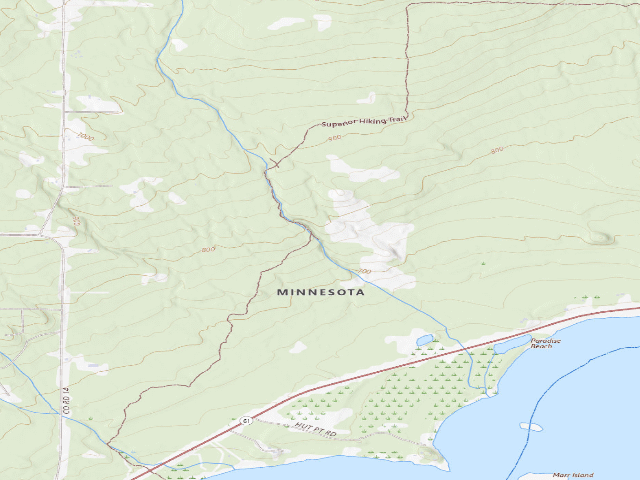 USGS topographic map of Sht- South Little Brule River
