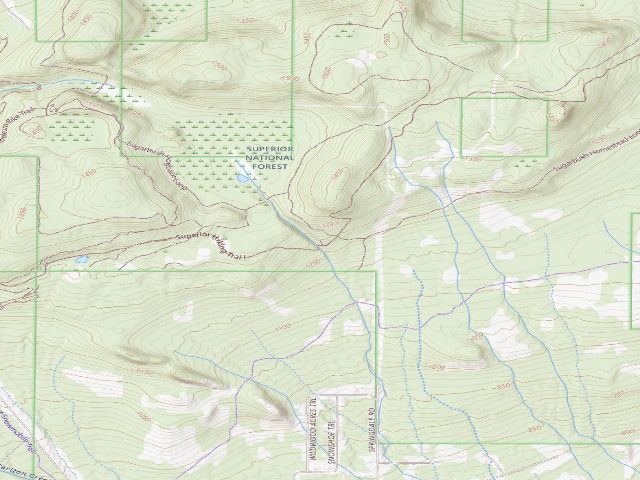 USGS topographic map of Sht- Springdale Creek