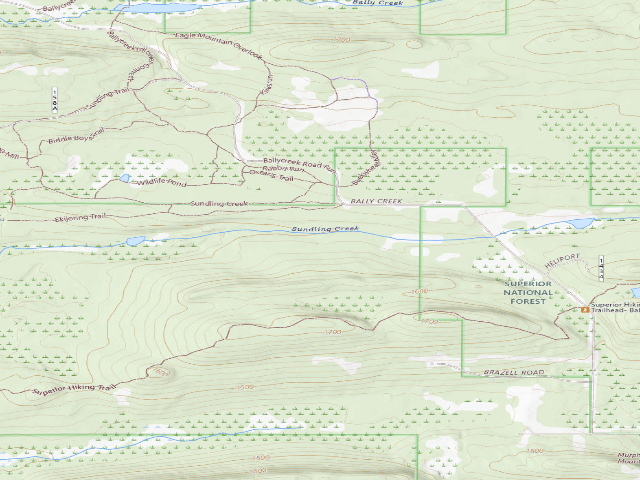 USGS topographic map of Sht-Sundling Creek