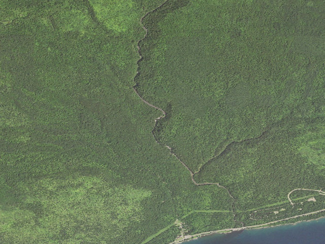 Aerial image of Sht-Trout Creek