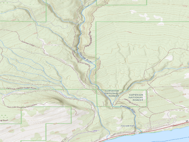 USGS topographic map of Sht-Trout Creek