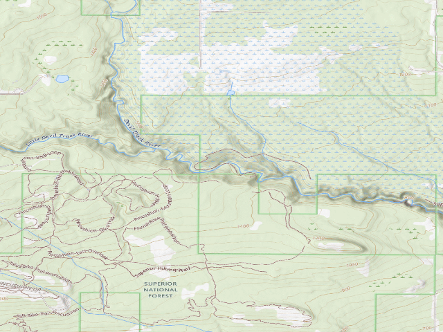 USGS topographic map of Sht- West Devil Track