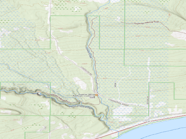 USGS topographic map of Sht- Woods Creek