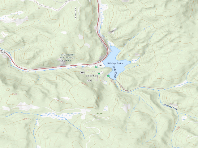 USGS topographic map of Sibley Lake