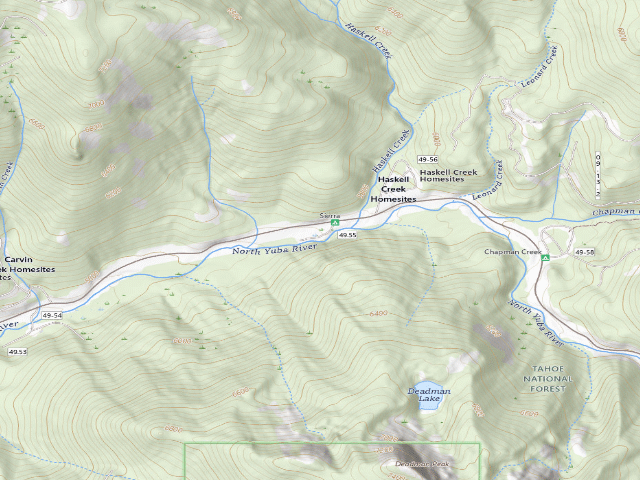 USGS topographic map of Sierra