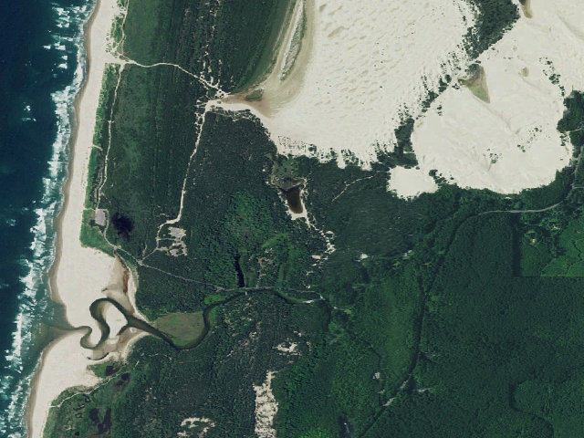 Aerial image of Siltcoos Sand Camping site 27