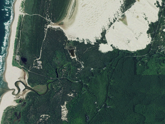 Aerial image of Siltcoos Sand Camping site 28