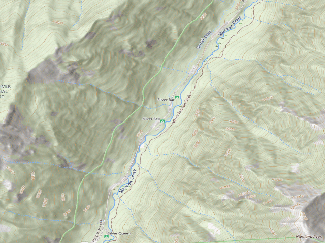 USGS topographic map of Silver Bell