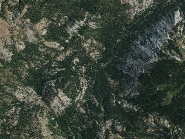 Aerial image of Silver Creek Campground