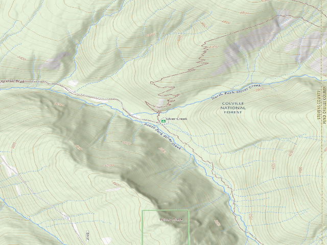USGS topographic map of Silver Creek Campground