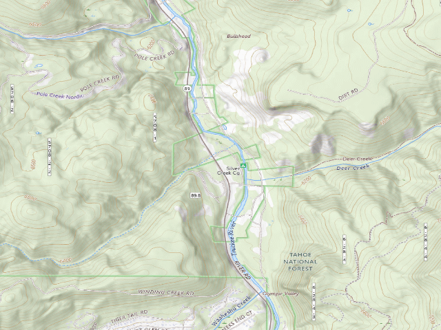 USGS topographic map of Silver Creek Cg
