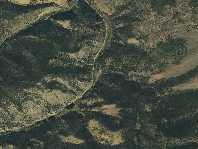 Aerial image of Silver Creek Dispersed Campground