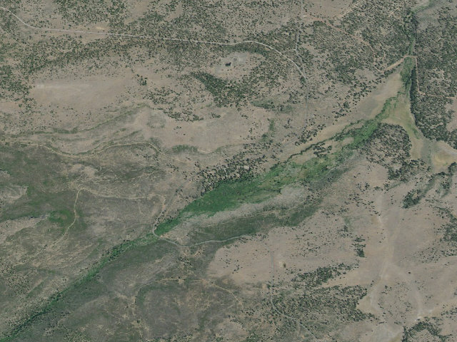 Aerial image of Silver Creek Marsh Campground