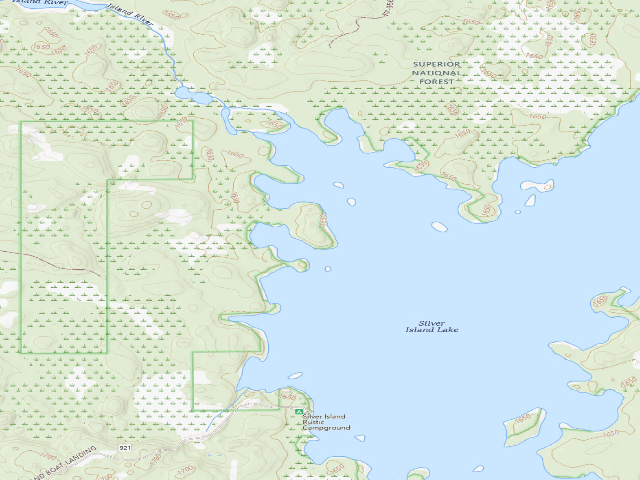 USGS topographic map of Silver Island Site 1