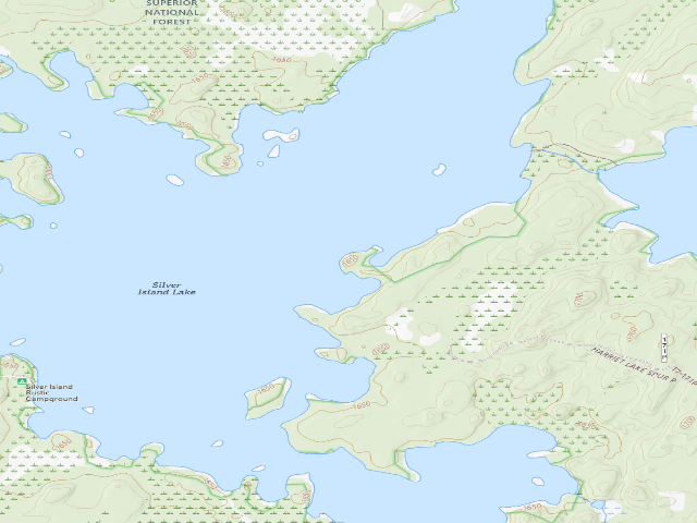 USGS topographic map of Silver Island Site 3