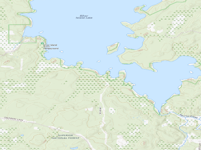USGS topographic map of Silver Island Site 4