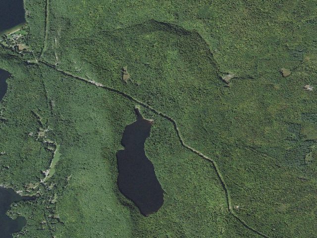 Aerial image of Silver Lake Campground