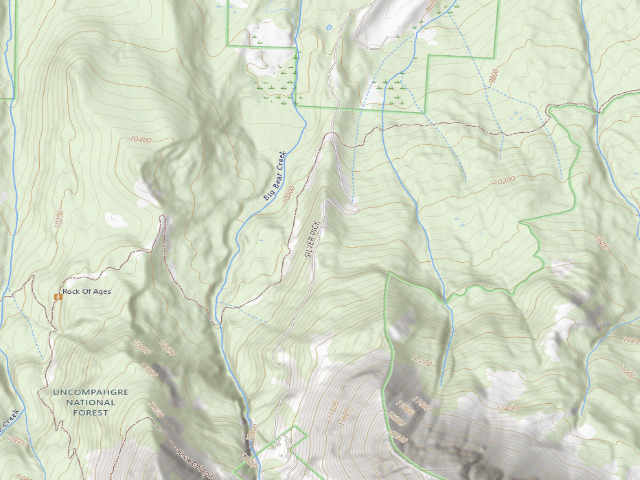 USGS topographic map of Silver Pick