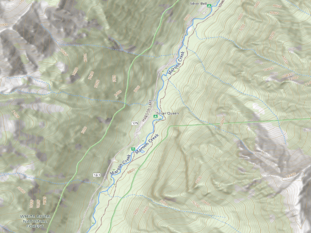 USGS topographic map of Silver Queen