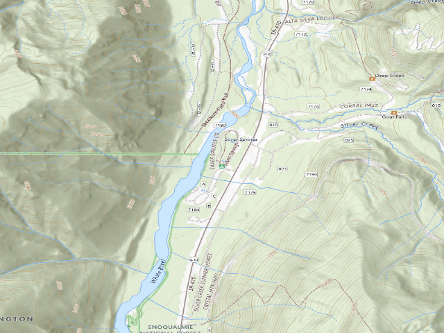 USGS topographic map of Silver Springs