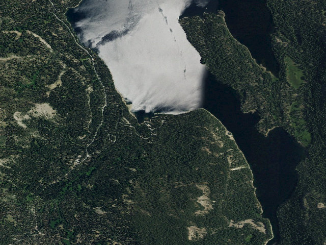 Aerial image of Silver Tip Group Campground