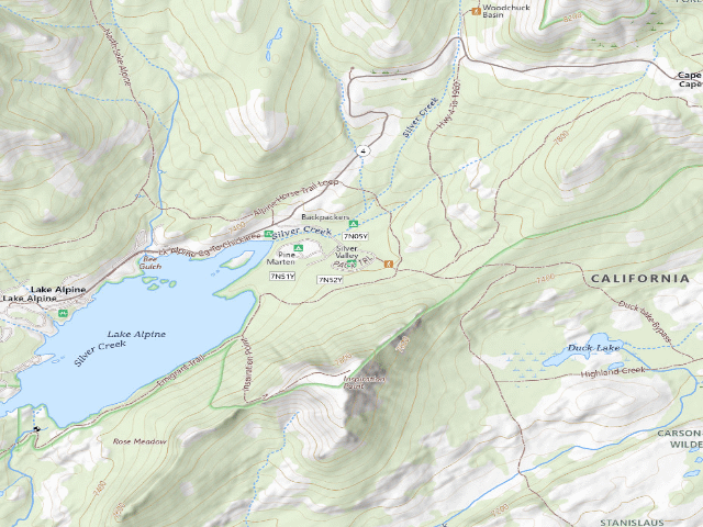 USGS topographic map of Silver Valley