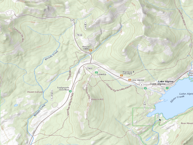 USGS topographic map of Silvertip