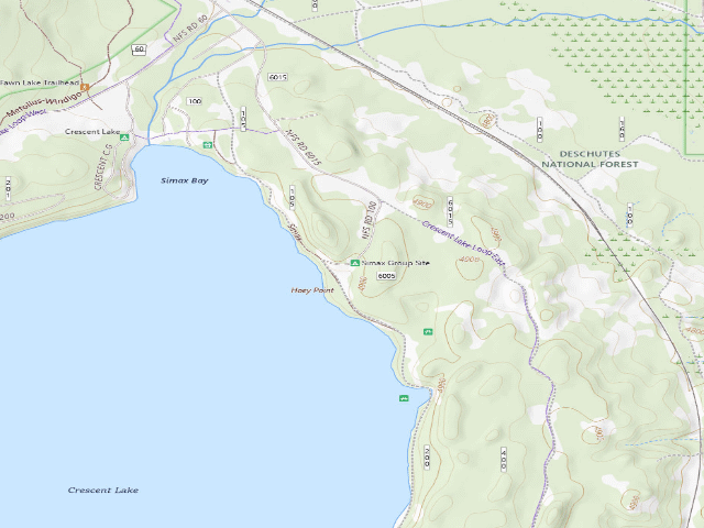 USGS topographic map of Simax Group Site
