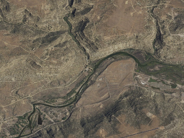 Aerial image of Simon Canyon Area Of Critical Environmental Concern