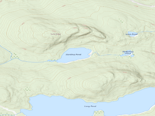 USGS topographic map of Sing Sing Pond (Nahmakanta Public Land)