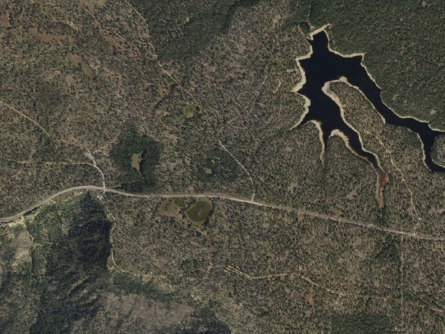 Aerial image of Sinkhole Campground
