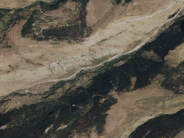 Aerial image of Sinks Canyon WHMA — Popo Agie Campground