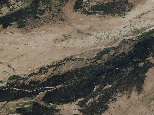 Aerial image of Sinks Canyon